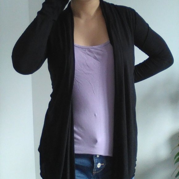 Black Drape Cardigan - Picture 4 of 7